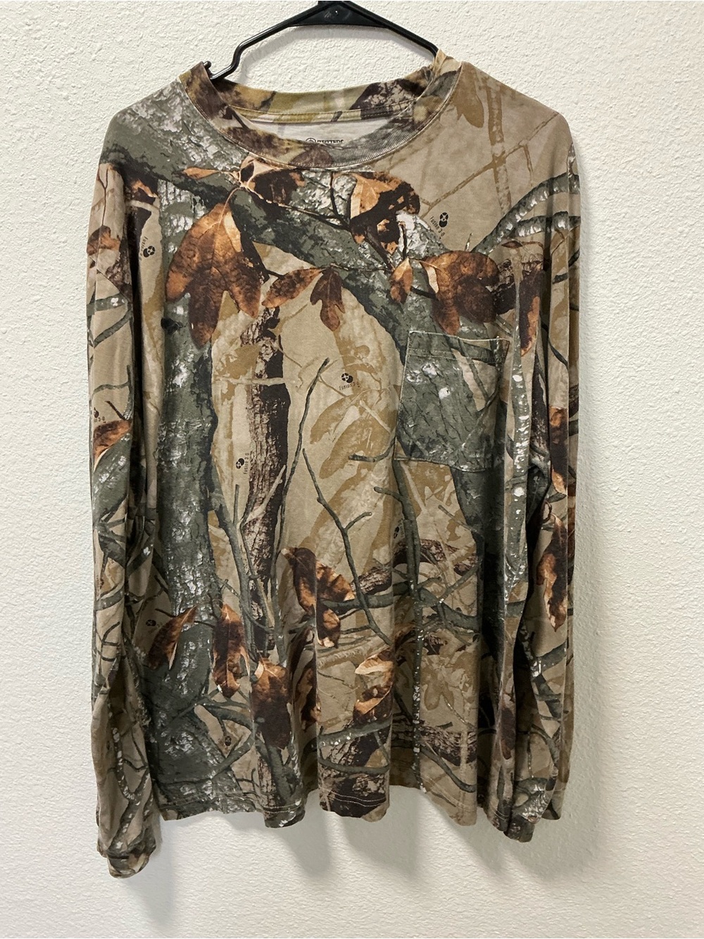Outfitters Ridge Camo Pocket Mens XL (46/48) Long-Sleeve Shirt RealTree Hunting